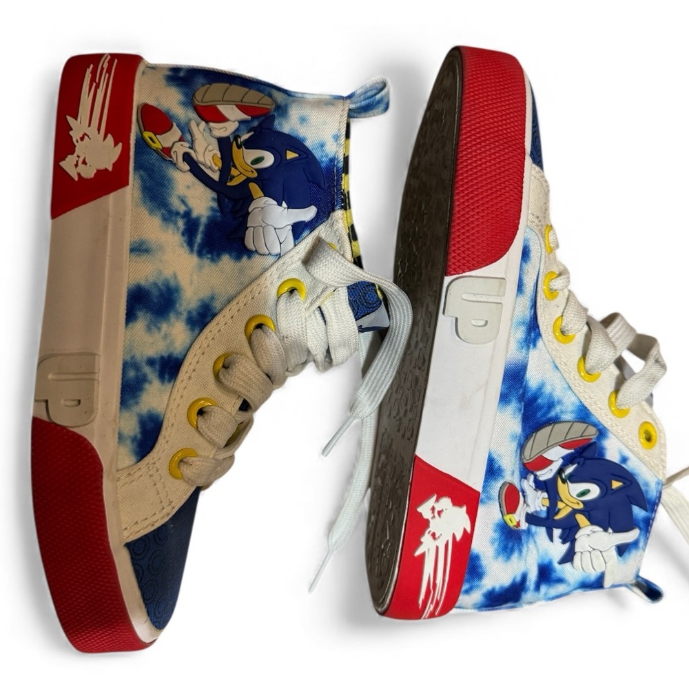 Colorful Sonic Kids High-Top Sneakers - Picture 5 of 6
